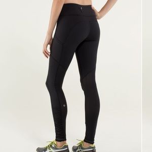 Lululemon Speed Tight I Brushed Luxtreme Black Size 4